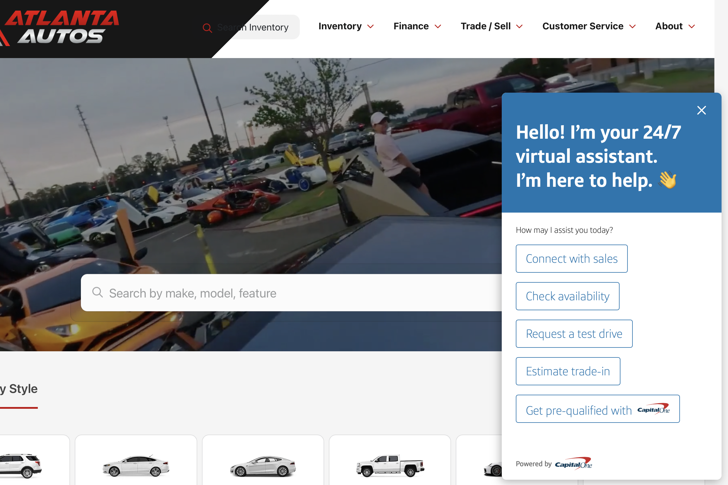 AI Dealer Website Chat
